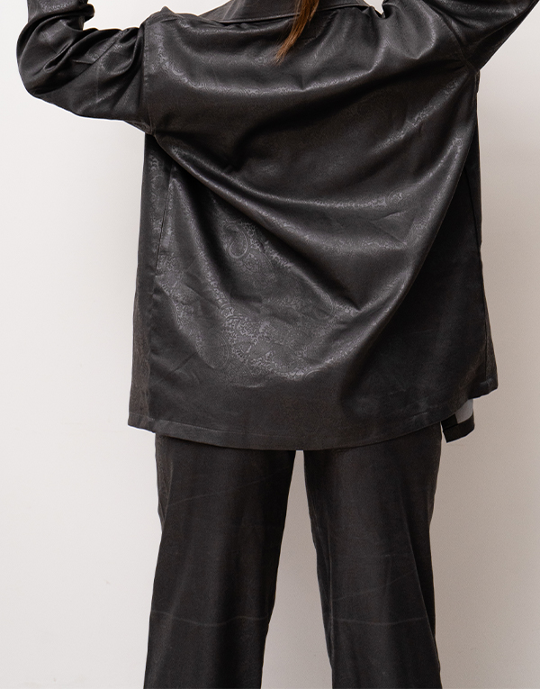 Leather Paisley Pant