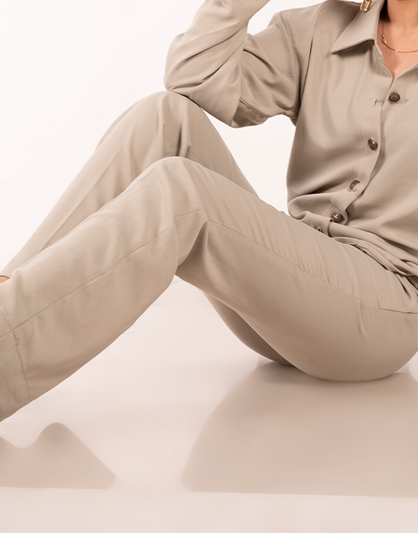Slate Crepe Pants
